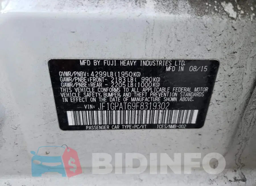 JF1GPAT69F8319302 Photo# 13