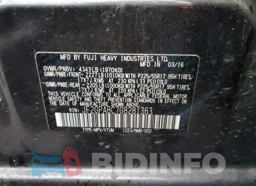 JF2GPABC7G8281363 Photo# 12