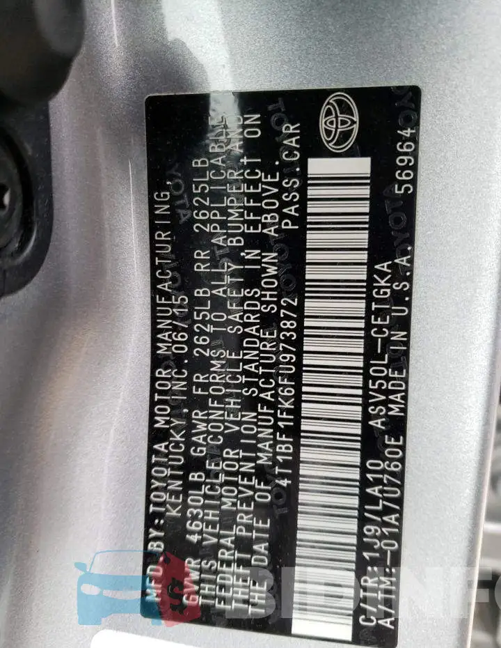 4T1BF1FK6FU973872 Photo# 12