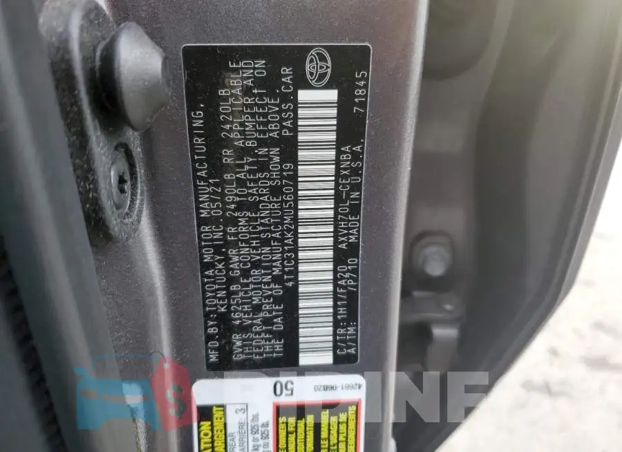4T1C31AK2MU560719 Photo# 12