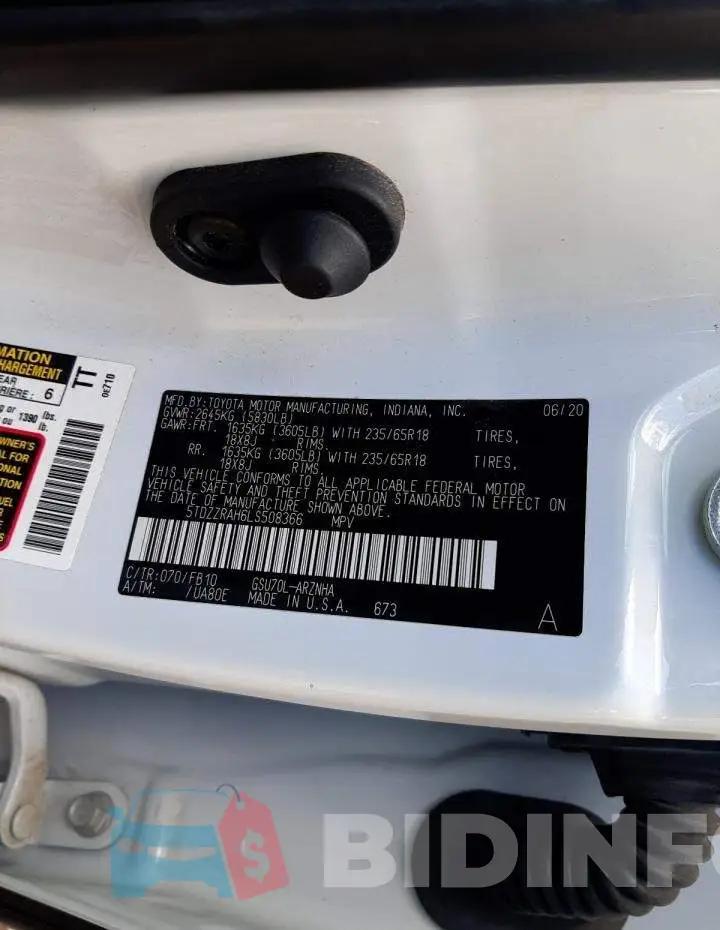 5TDZZRAH6LS508366 Photo# 13