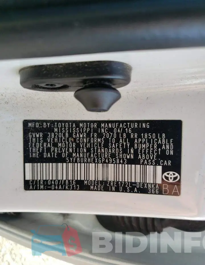 5YFBURHEXGP495843 Photo# 12