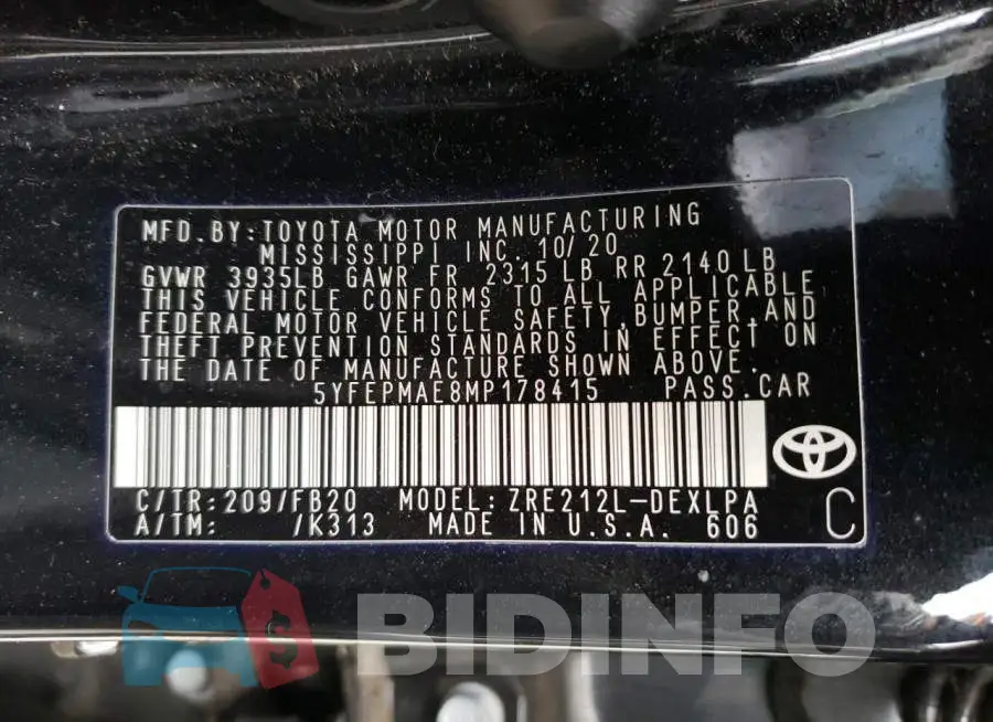 5YFEPMAE8MP178415 Photo# 13