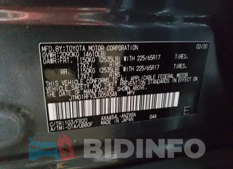JTMG1RFV3LD059348 Photo# 12