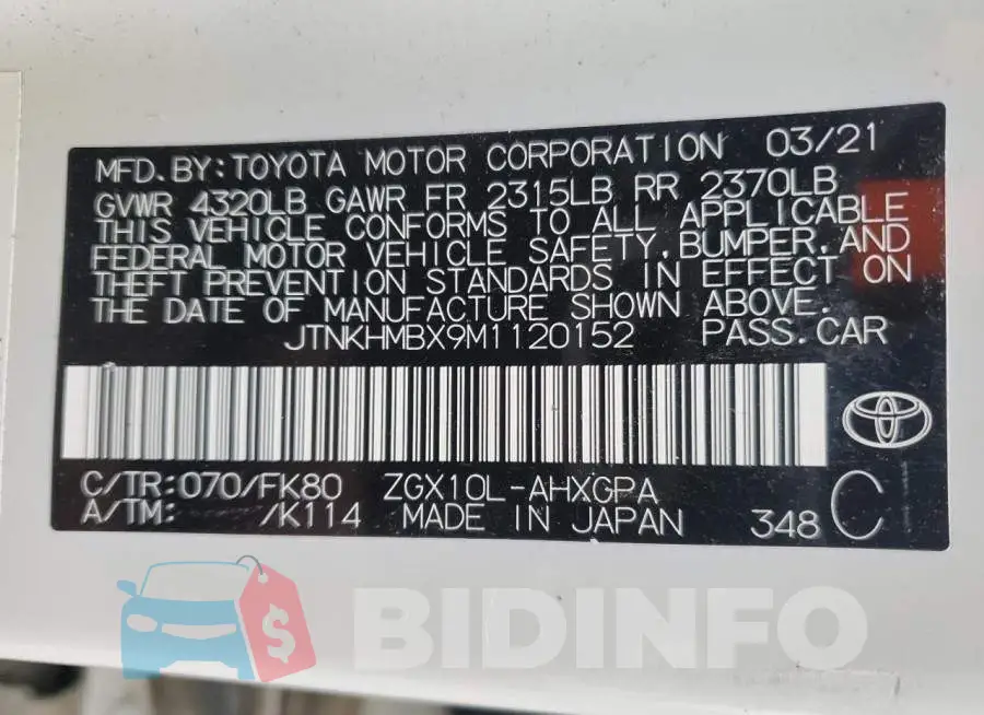 JTNKHMBX9M1120152 Photo# 12