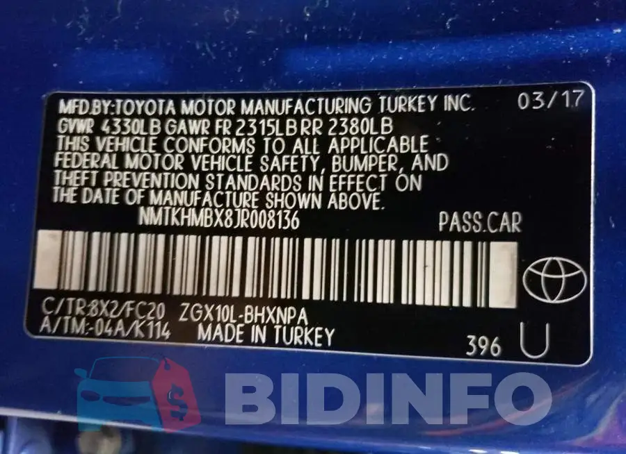 NMTKHMBX8JR008136 Photo# 12