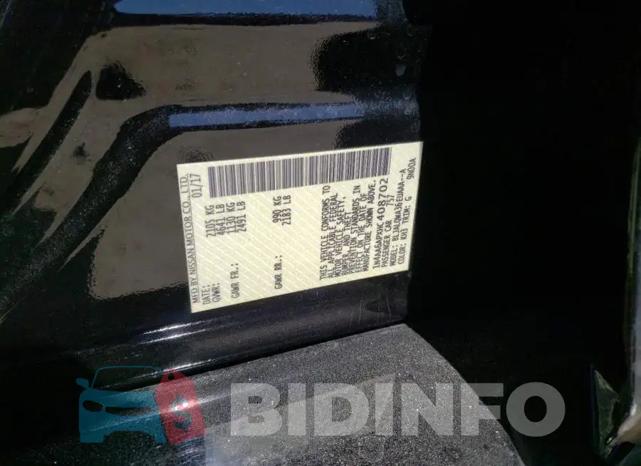1N4AA6APXHC408702 Photo# 12