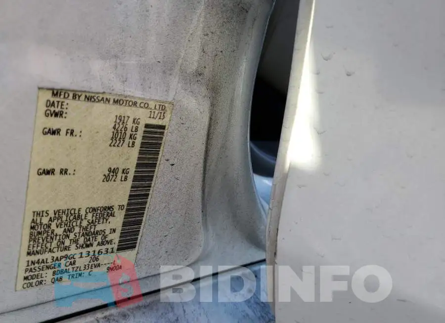 1N4AL3AP9GC131631 Photo# 12