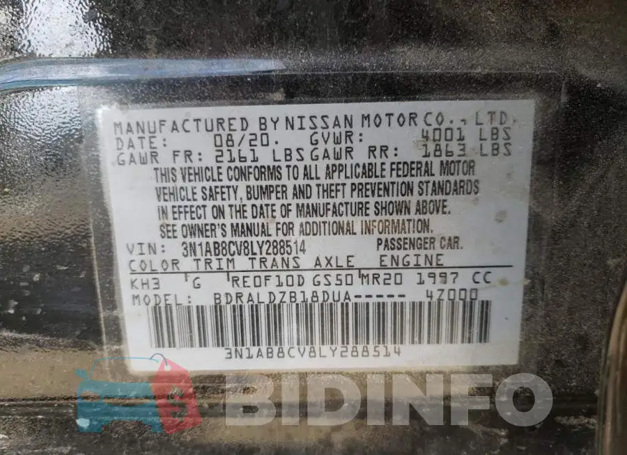 3N1AB8CV8LY288514 Photo# 12