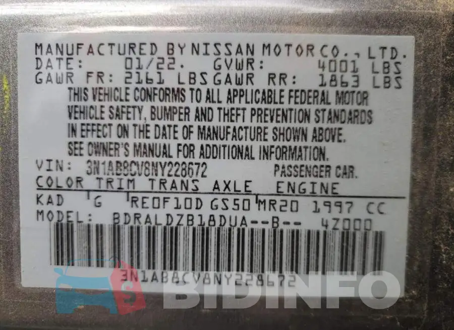 3N1AB8CV8NY228672 Photo# 12