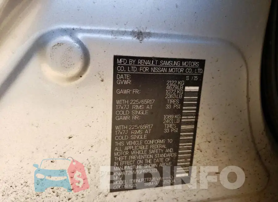 KNMAT2MV1GP625313 Photo# 12
