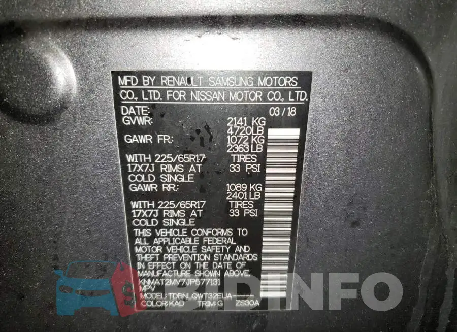 KNMAT2MV7JP577131 Photo# 13