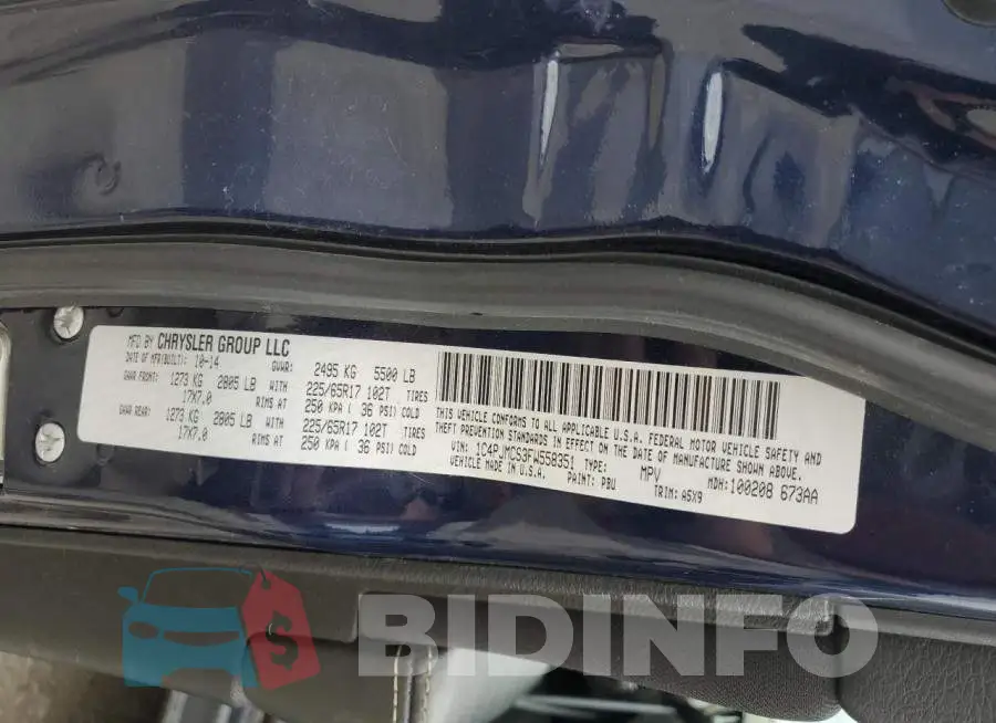 1C4PJMCS3FW558351 Photo# 13