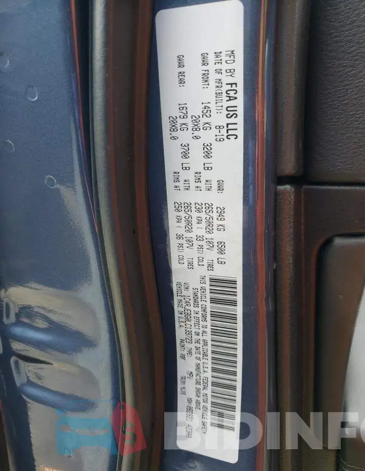 1C4RJEBG0LC139723 Photo# 14