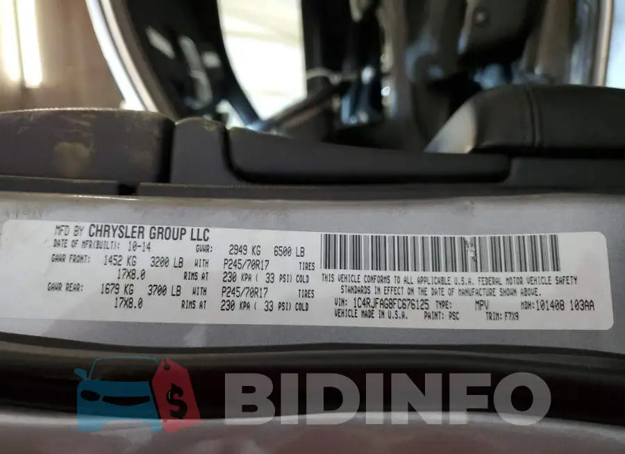 1C4RJFAG8FC676125 Photo# 13
