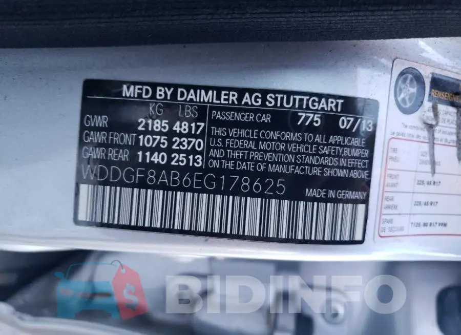 WDDGF8AB6EG178625 Photo# 12