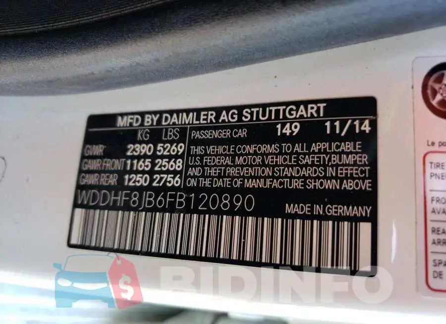 WDDHF8JB6FB120890 Photo# 12