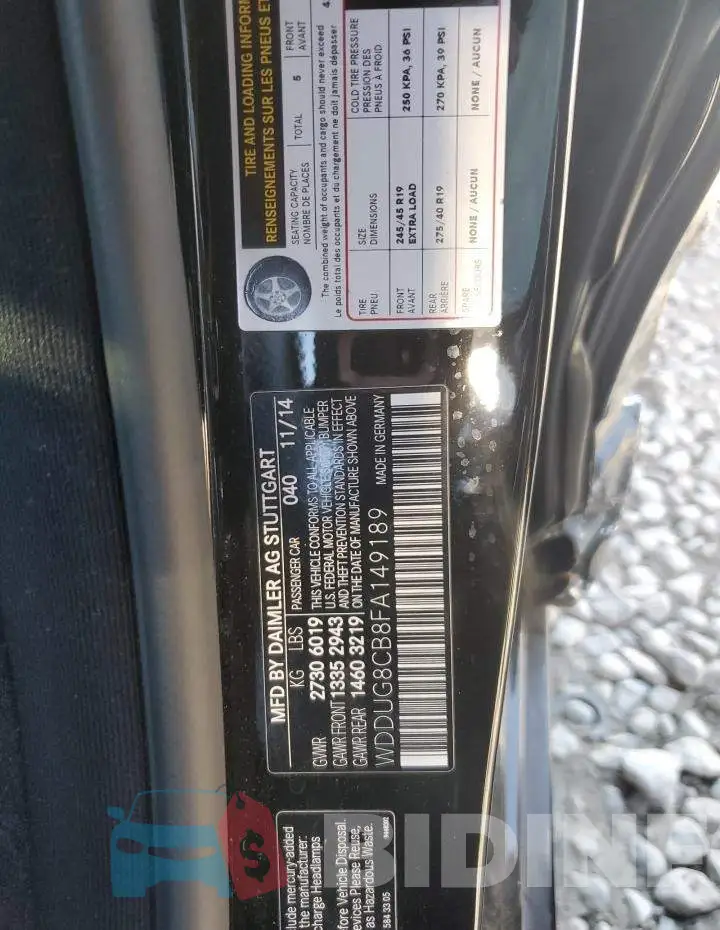 WDDUG8CB8FA149189 Photo# 12