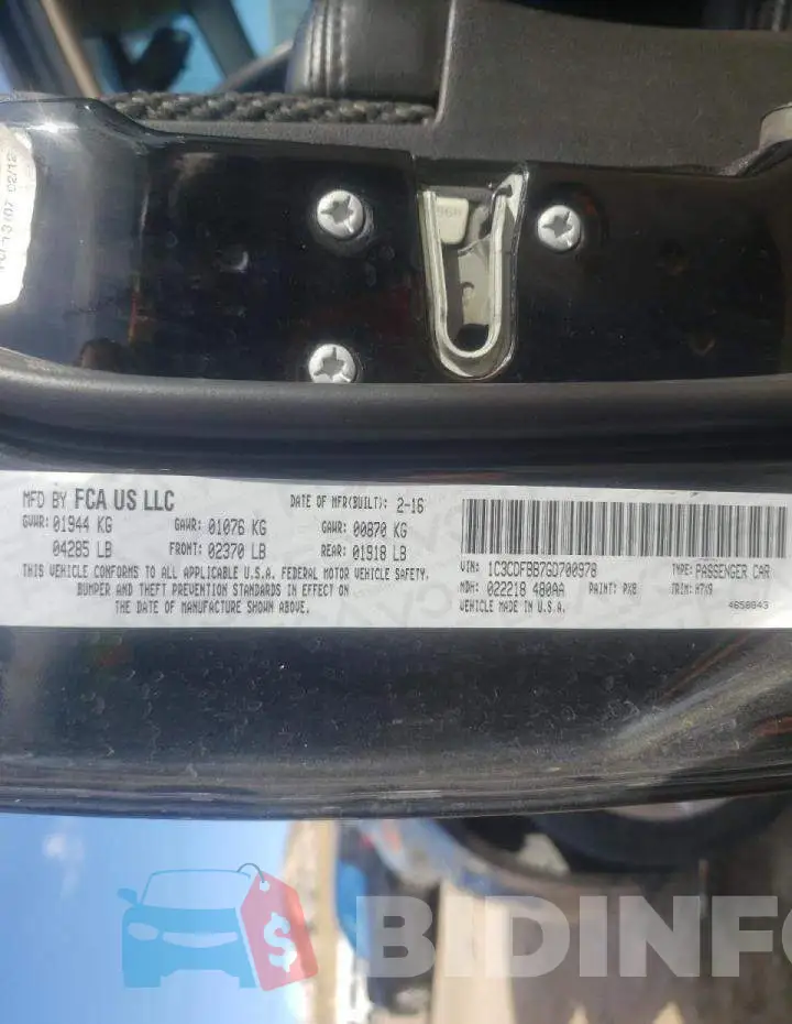 1C3CDFBB7GD700978 Photo# 12