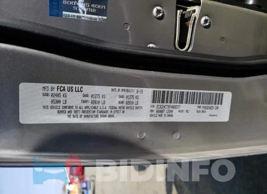 2C3CDXCT9FH866577 Photo# 12
