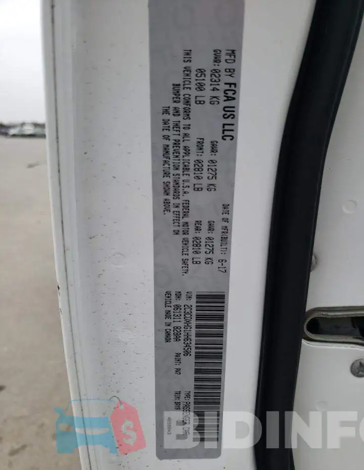2C3CDXHG1HH634506 Photo# 13