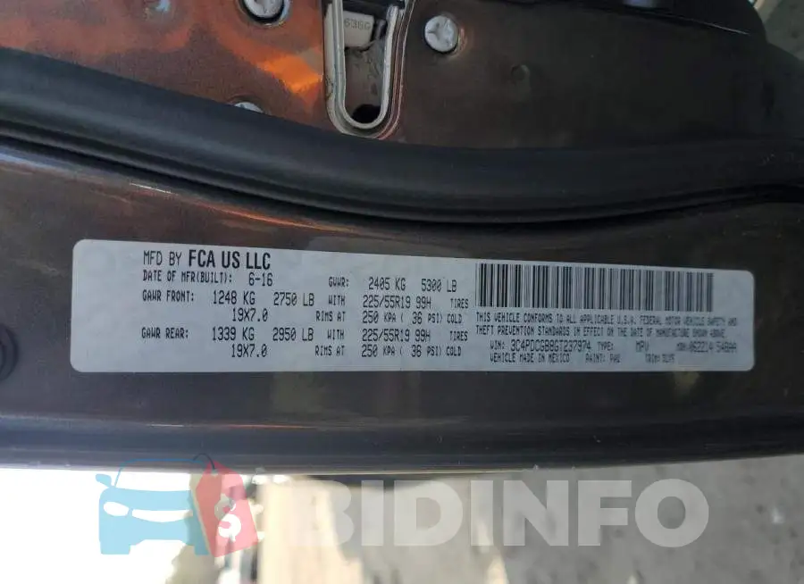 3C4PDCGB8GT237974 Photo# 12