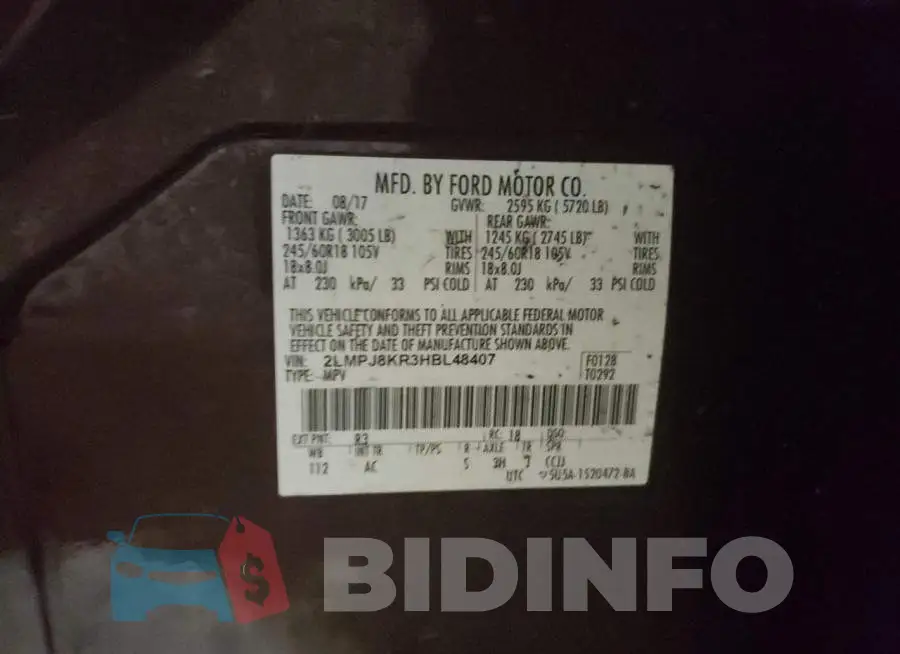 2LMPJ8KR3HBL48407 Photo# 12