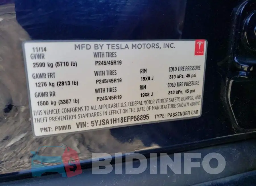 5YJSA1H18EFP58895 Photo# 12