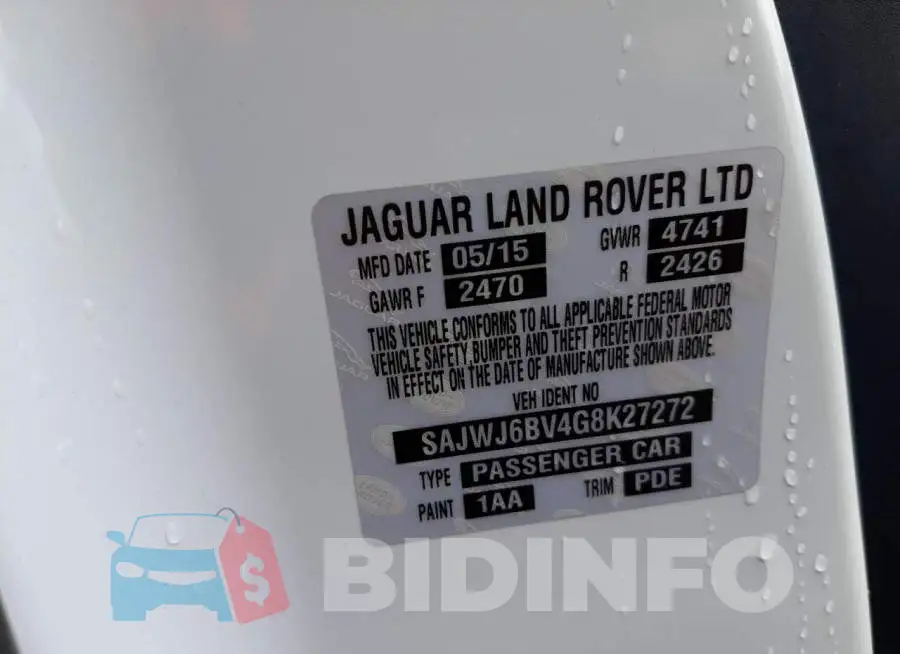 SAJWJ6BV4G8K27272 Photo# 13