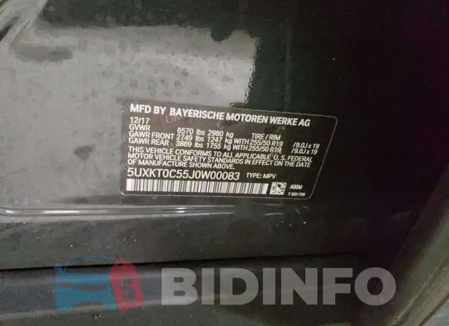 5UXKT0C55J0W00083 Photo# 12