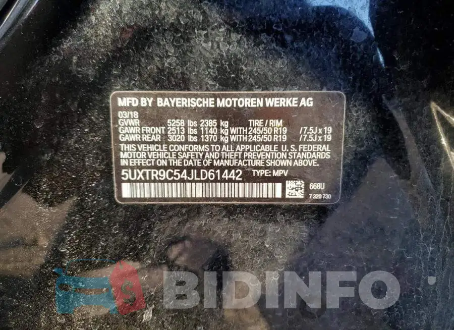 5UXTR9C54JLD61442 Photo# 13