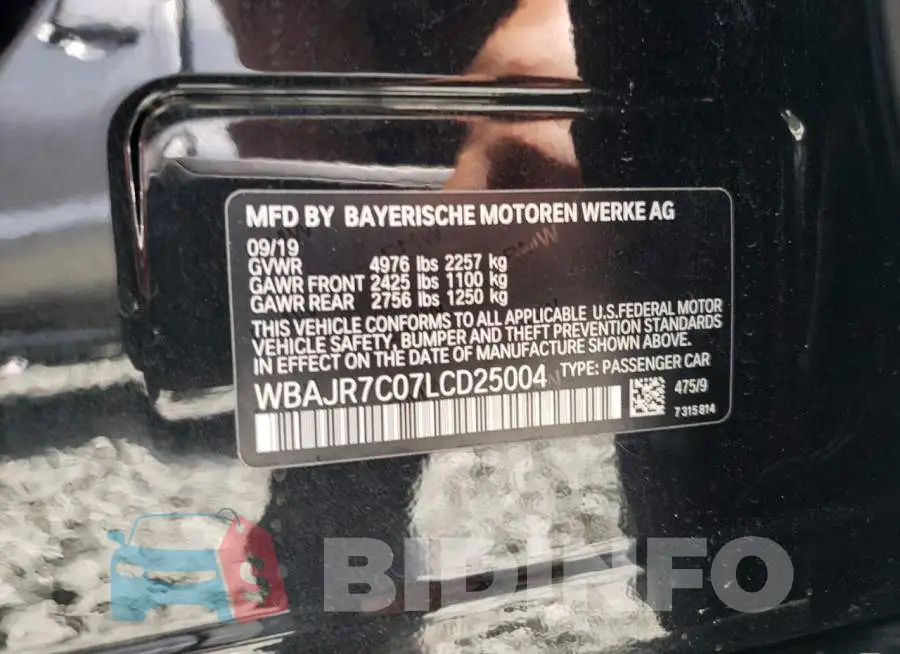 WBAJR7C07LCD25004 Photo# 10