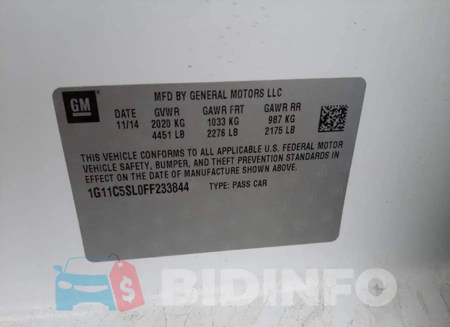 1G11C5SL0FF233844 Photo# 12