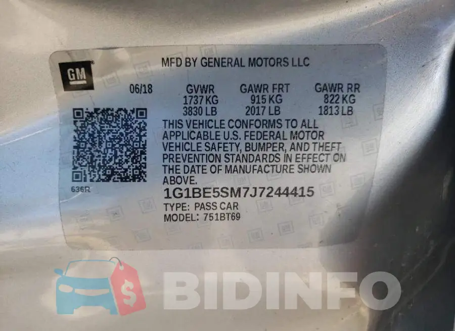 1G1BE5SM7J7244415 Photo# 13