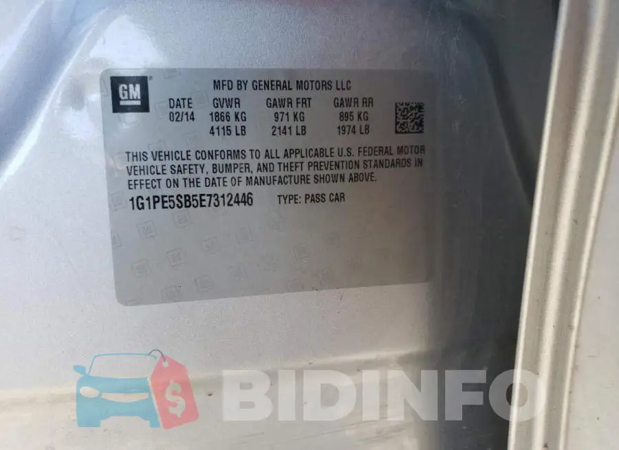 1G1PE5SB5E7312446 Photo# 12