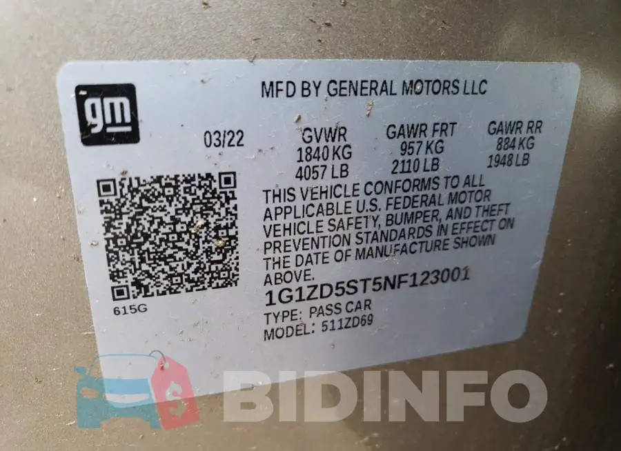 1G1ZD5ST5NF123001 Photo# 12
