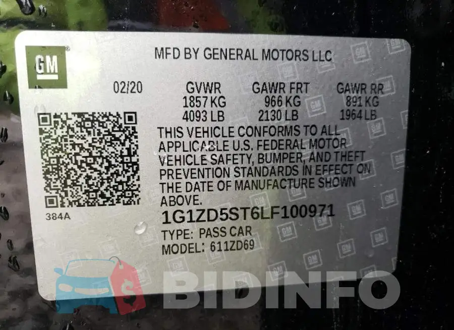 1G1ZD5ST6LF100971 Photo# 13