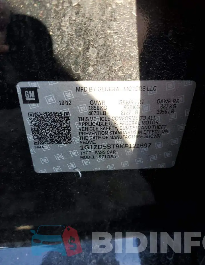 1G1ZD5ST9KF121697 Photo# 12