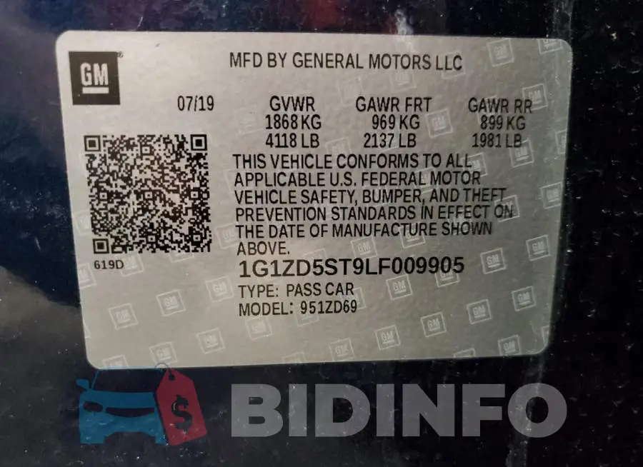 1G1ZD5ST9LF009905 Photo# 12