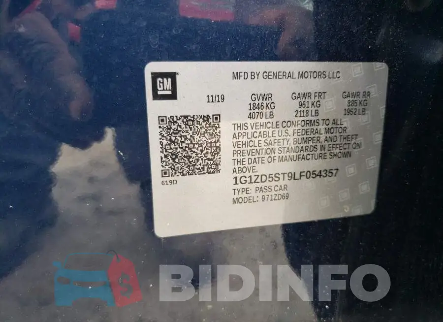 1G1ZD5ST9LF054357 Photo# 12