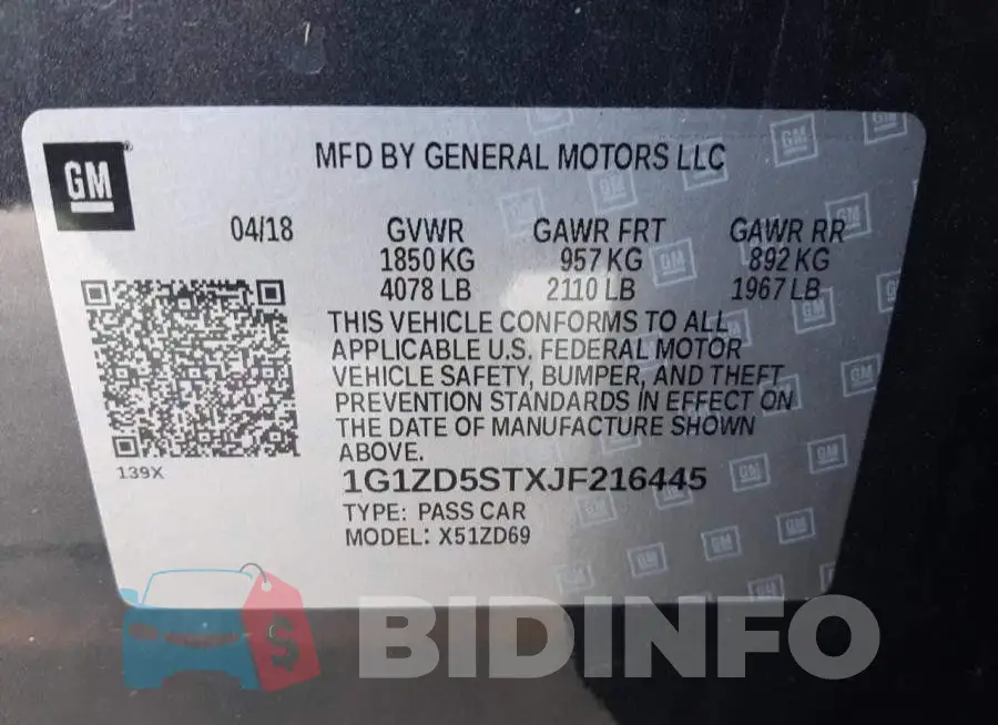 1G1ZD5STXJF216445 Photo# 10