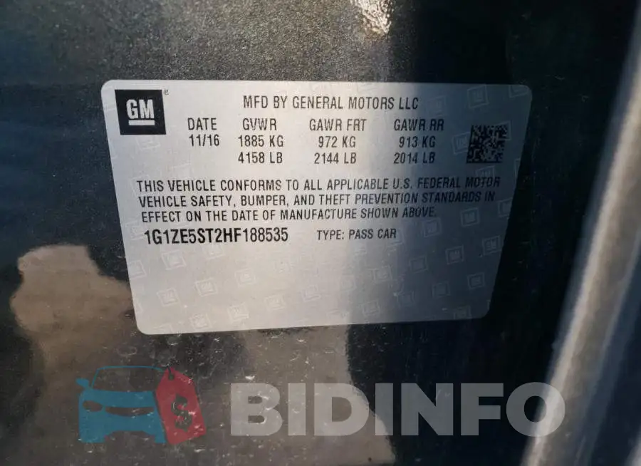 1G1ZE5ST2HF188535 Photo# 12