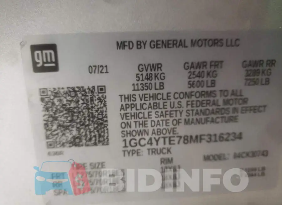 1GC4YTE78MF316234 Photo# 12