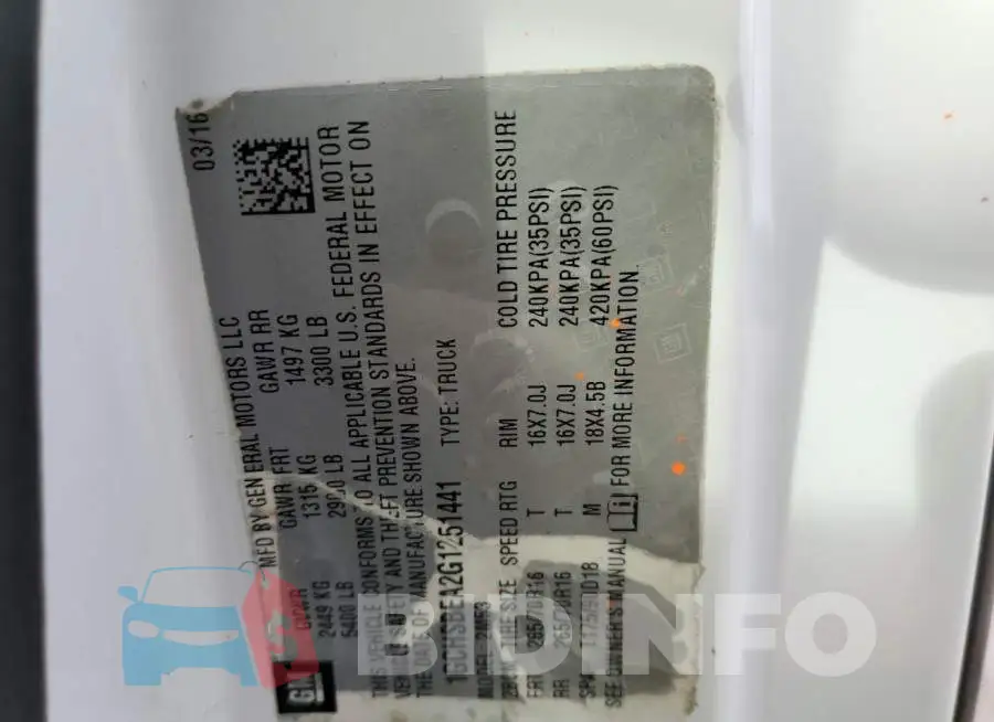 1GCHSBEA2G1251441 Photo# 10
