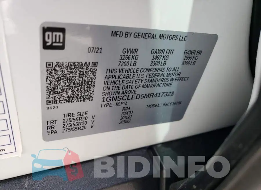 1GNSCLED5MR417328 Photo# 13