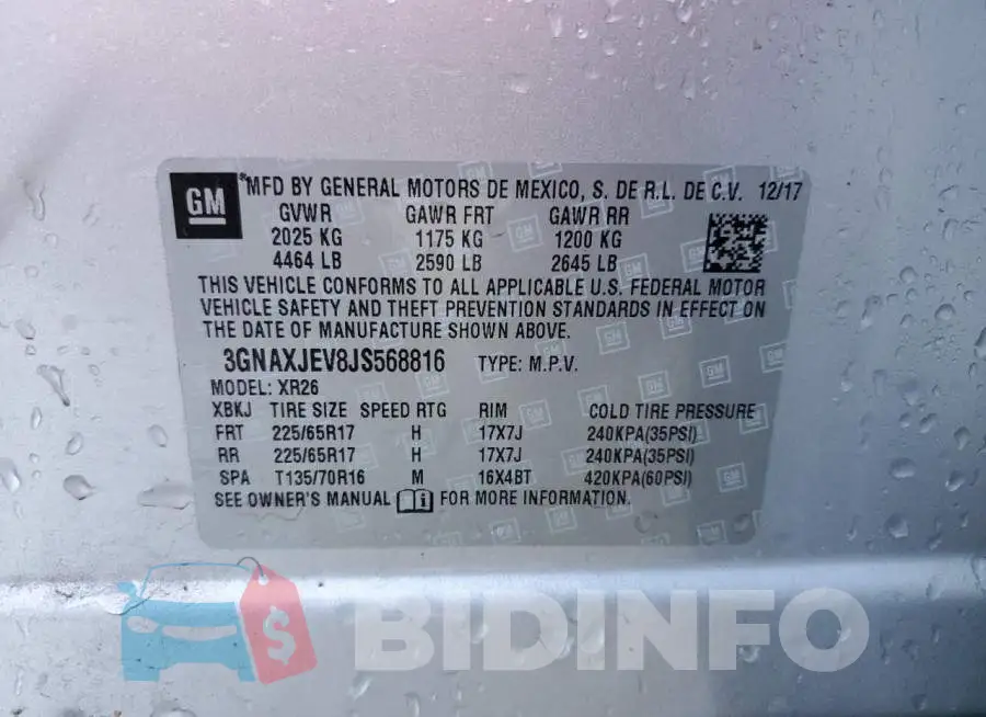 3GNAXJEV8JS568816 Photo# 13