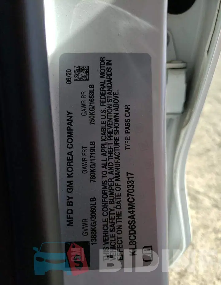 KL8CD6SA4MC703317 Photo# 12