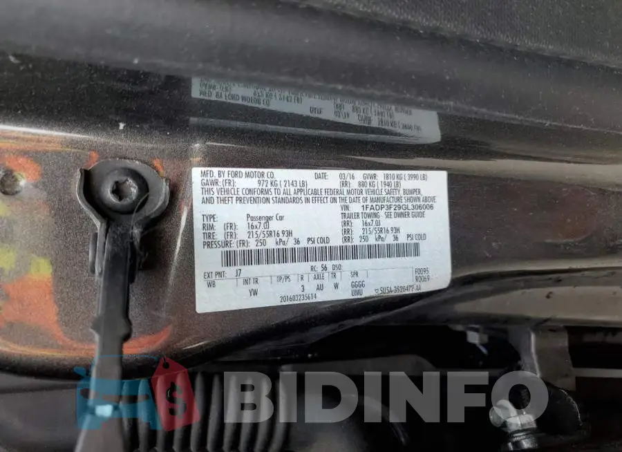 1FADP3F29GL306006 Photo# 12