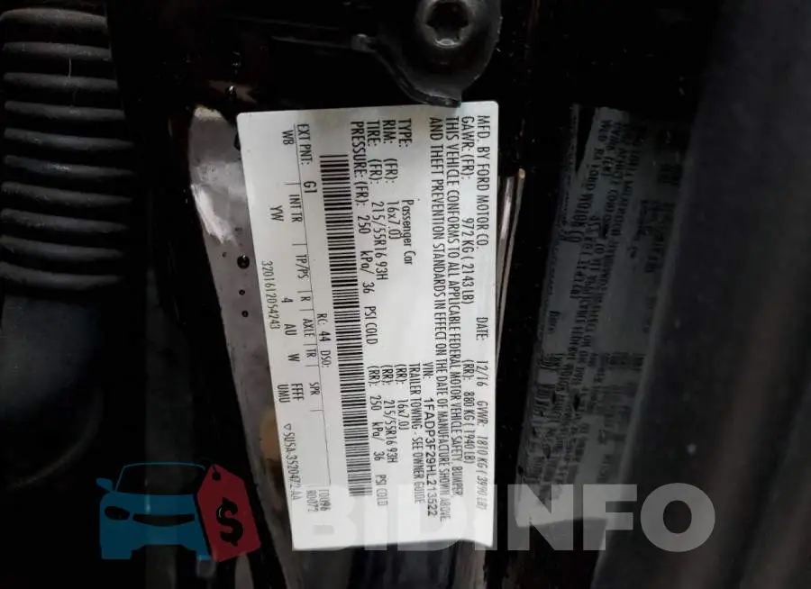 1FADP3F29HL213522 Photo# 12