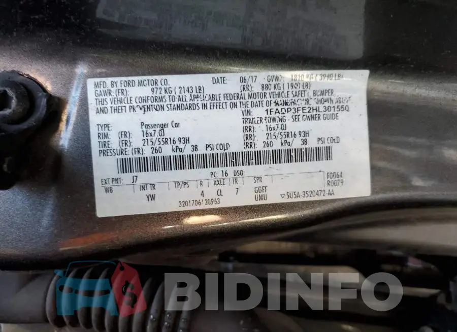 1FADP3FE2HL301550 Photo# 13